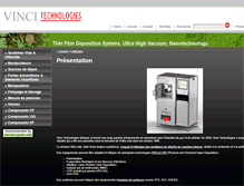 Tablet Screenshot of meca2000.vinci-technologies.com